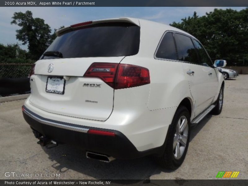 Aspen White Pearl / Parchment 2010 Acura MDX
