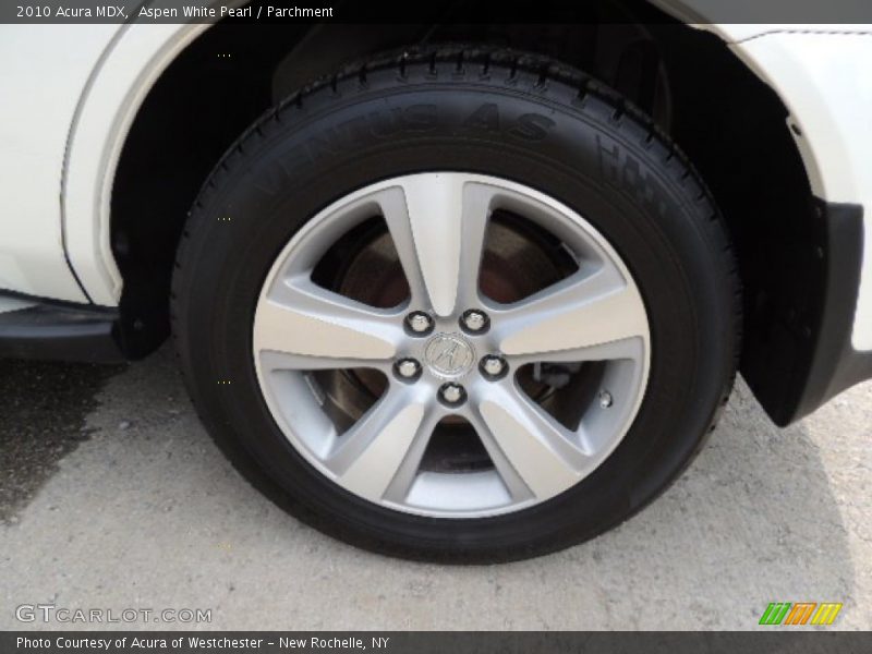 Aspen White Pearl / Parchment 2010 Acura MDX