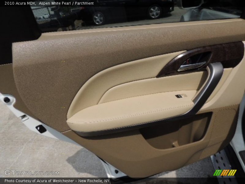 Aspen White Pearl / Parchment 2010 Acura MDX