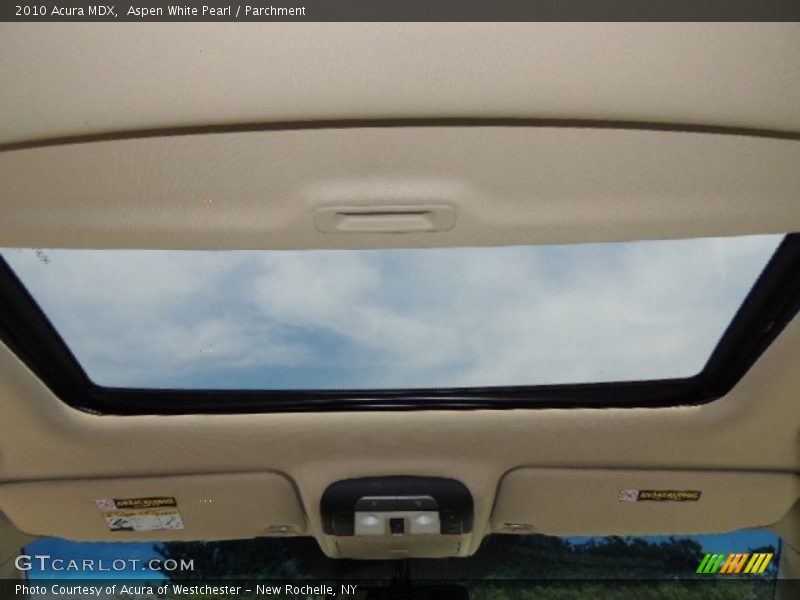 Sunroof of 2010 MDX 