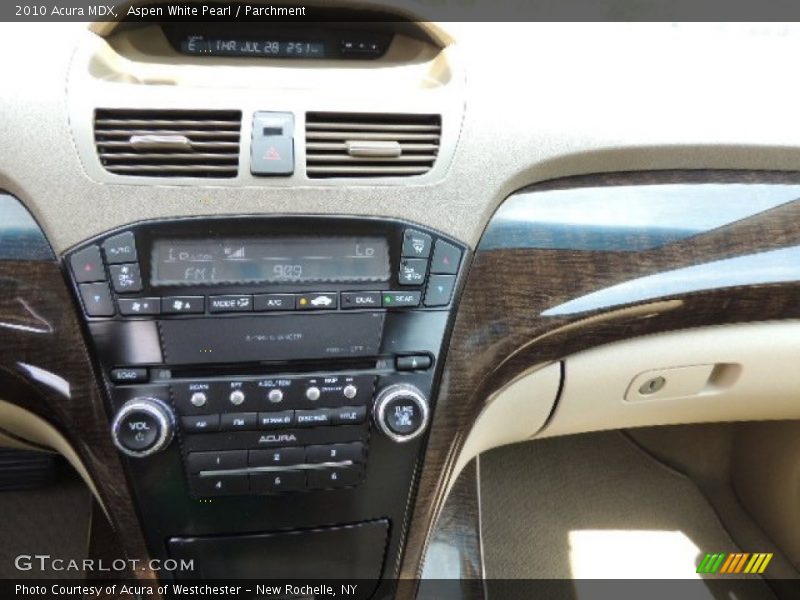 Aspen White Pearl / Parchment 2010 Acura MDX