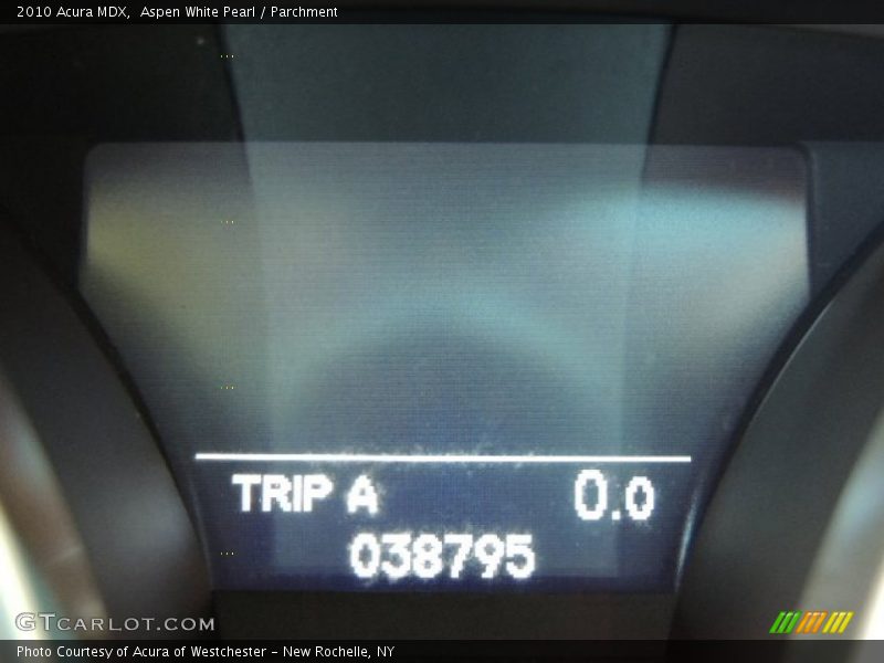 Aspen White Pearl / Parchment 2010 Acura MDX