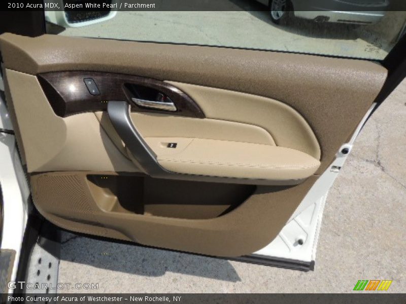 Aspen White Pearl / Parchment 2010 Acura MDX