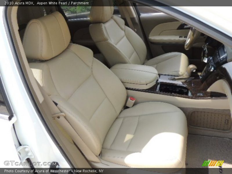 Aspen White Pearl / Parchment 2010 Acura MDX