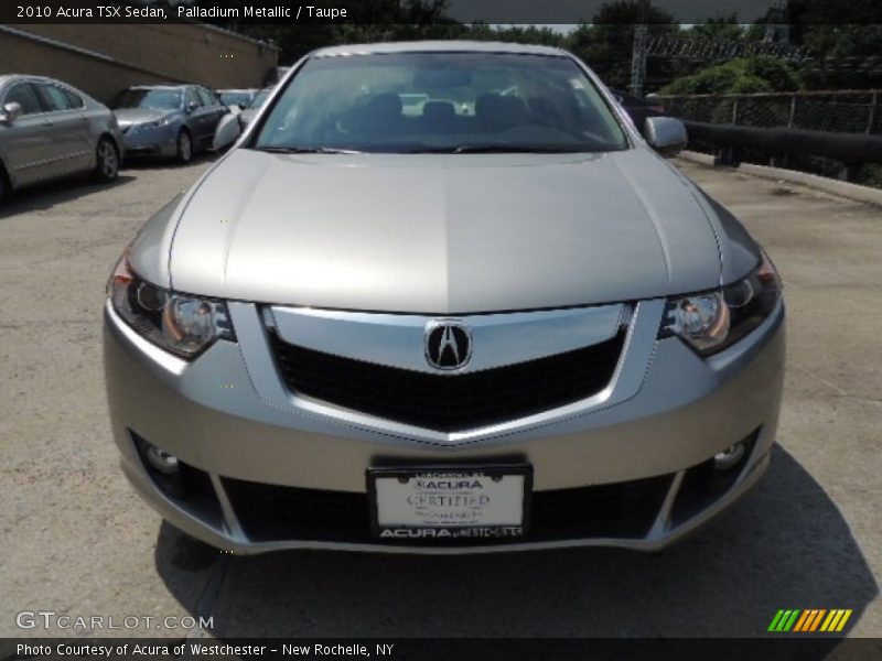 Palladium Metallic / Taupe 2010 Acura TSX Sedan