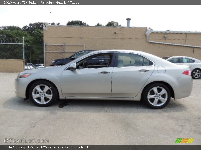 Palladium Metallic / Taupe 2010 Acura TSX Sedan