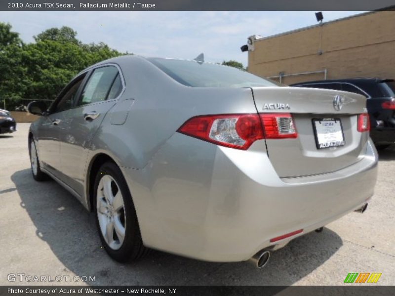 Palladium Metallic / Taupe 2010 Acura TSX Sedan