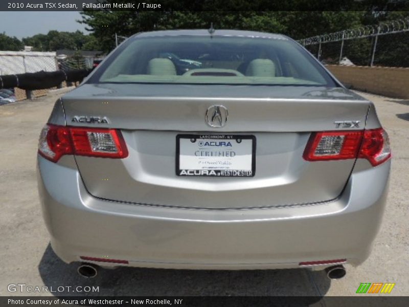 Palladium Metallic / Taupe 2010 Acura TSX Sedan