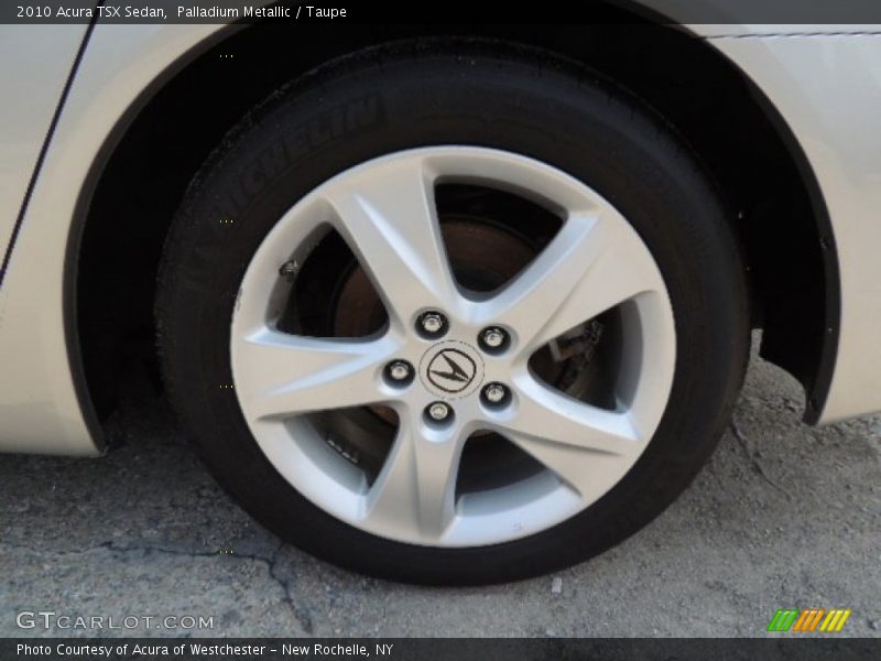 Palladium Metallic / Taupe 2010 Acura TSX Sedan