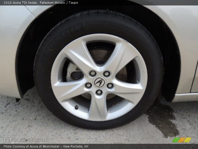Palladium Metallic / Taupe 2010 Acura TSX Sedan