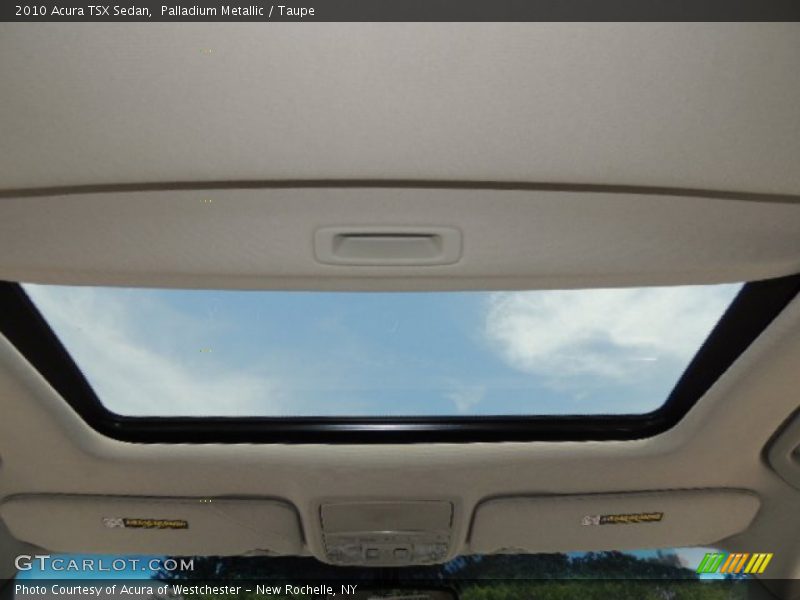Palladium Metallic / Taupe 2010 Acura TSX Sedan