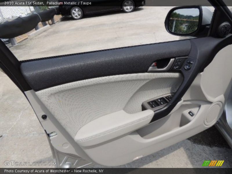 Palladium Metallic / Taupe 2010 Acura TSX Sedan