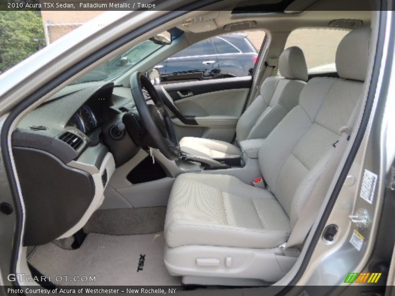 Palladium Metallic / Taupe 2010 Acura TSX Sedan
