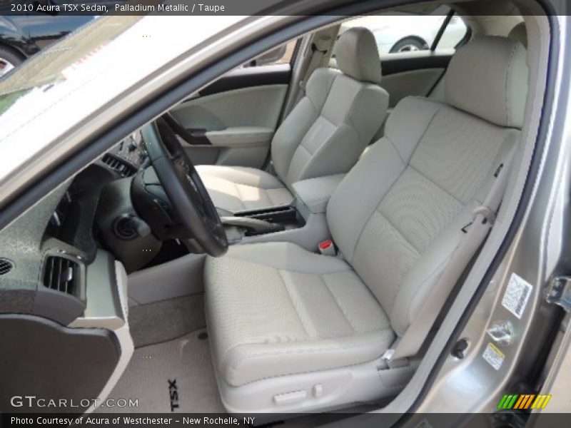 Palladium Metallic / Taupe 2010 Acura TSX Sedan