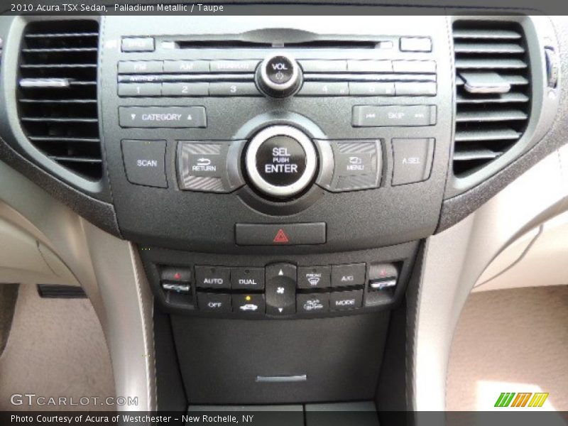 Palladium Metallic / Taupe 2010 Acura TSX Sedan