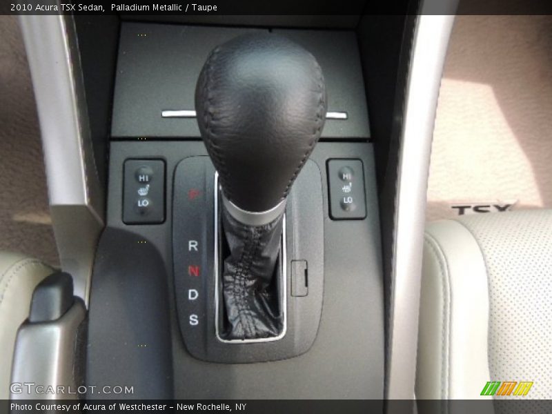 Palladium Metallic / Taupe 2010 Acura TSX Sedan