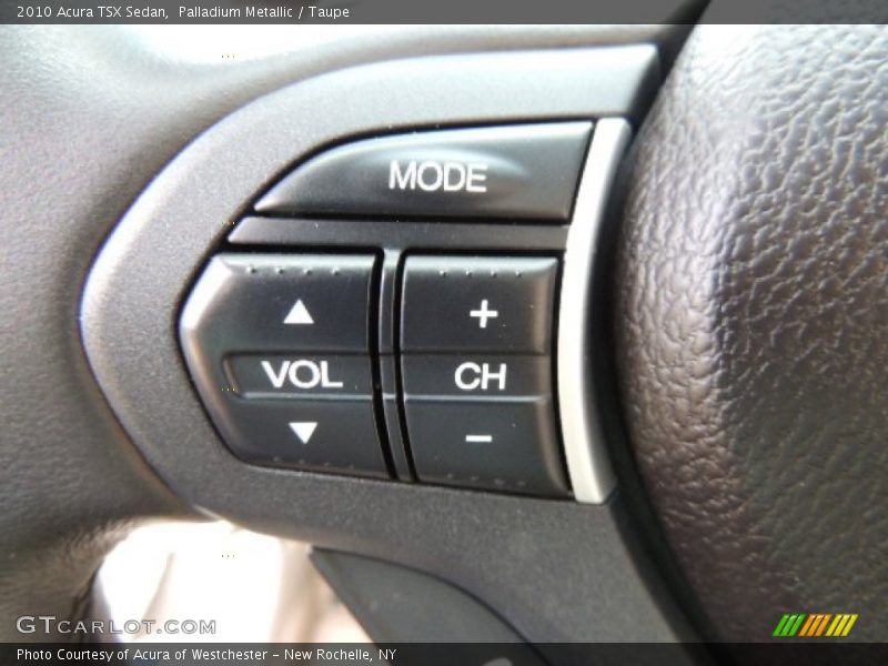 Palladium Metallic / Taupe 2010 Acura TSX Sedan