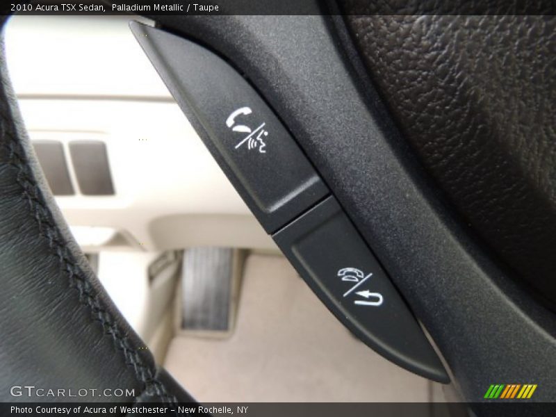 Palladium Metallic / Taupe 2010 Acura TSX Sedan