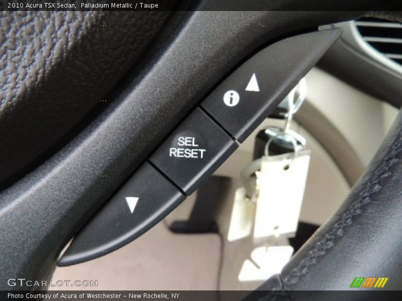 Palladium Metallic / Taupe 2010 Acura TSX Sedan