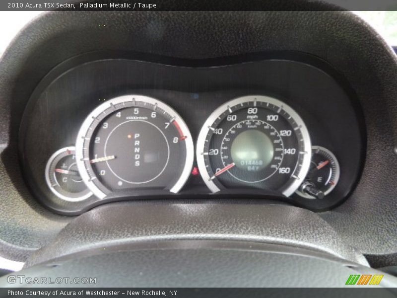 Palladium Metallic / Taupe 2010 Acura TSX Sedan