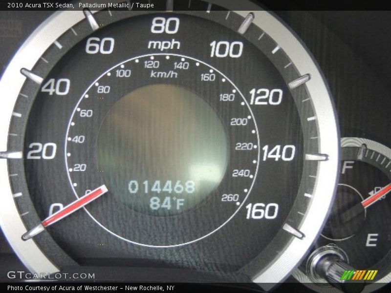 Palladium Metallic / Taupe 2010 Acura TSX Sedan