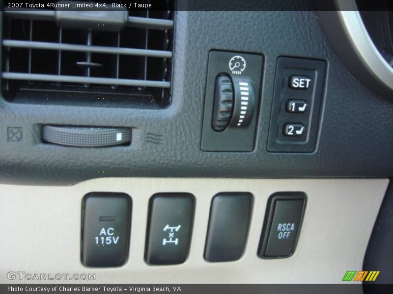 Black / Taupe 2007 Toyota 4Runner Limited 4x4