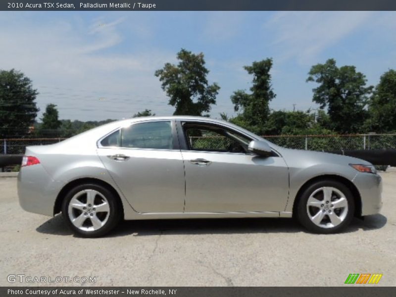 Palladium Metallic / Taupe 2010 Acura TSX Sedan