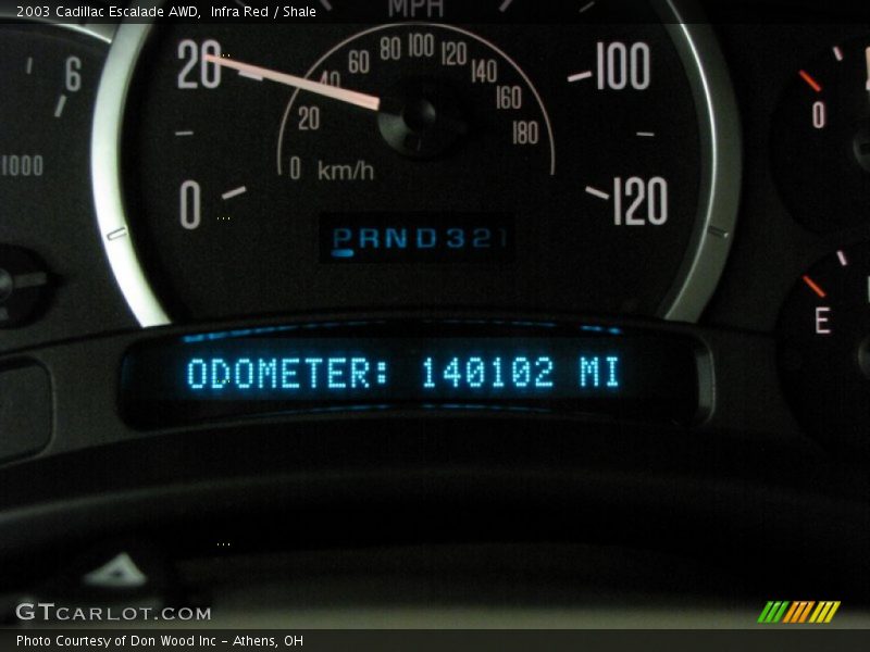 Infra Red / Shale 2003 Cadillac Escalade AWD