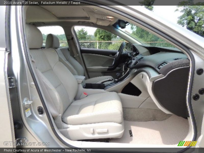 Palladium Metallic / Taupe 2010 Acura TSX Sedan