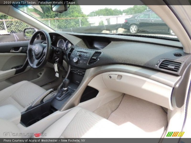 Palladium Metallic / Taupe 2010 Acura TSX Sedan