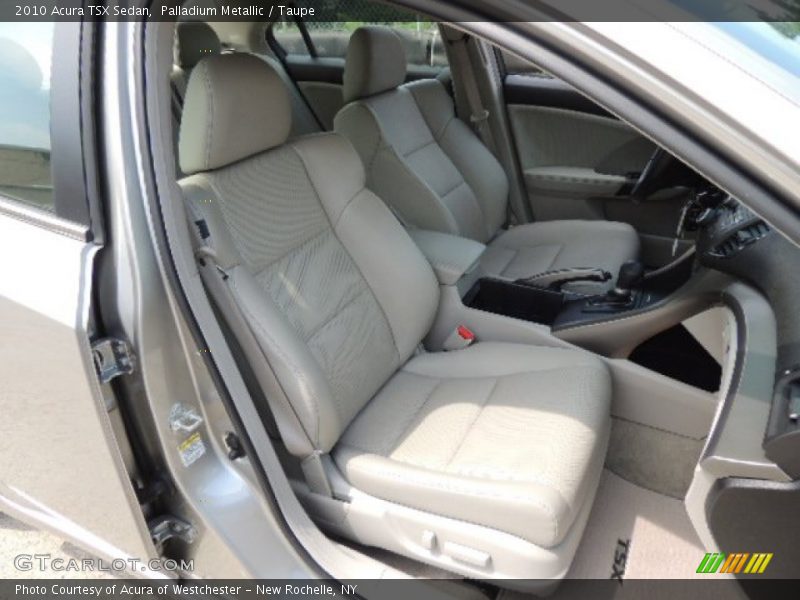 Palladium Metallic / Taupe 2010 Acura TSX Sedan