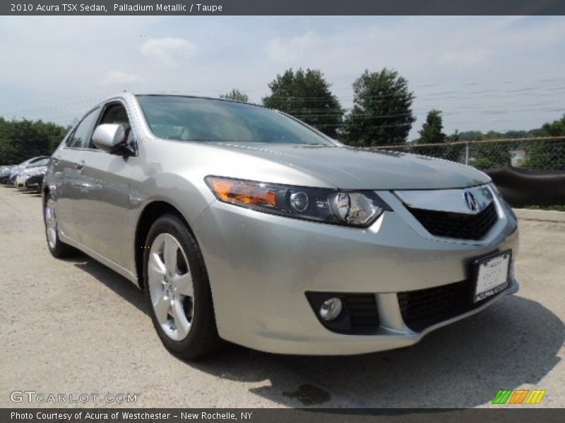 Palladium Metallic / Taupe 2010 Acura TSX Sedan