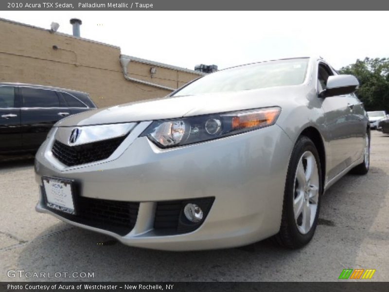 Palladium Metallic / Taupe 2010 Acura TSX Sedan