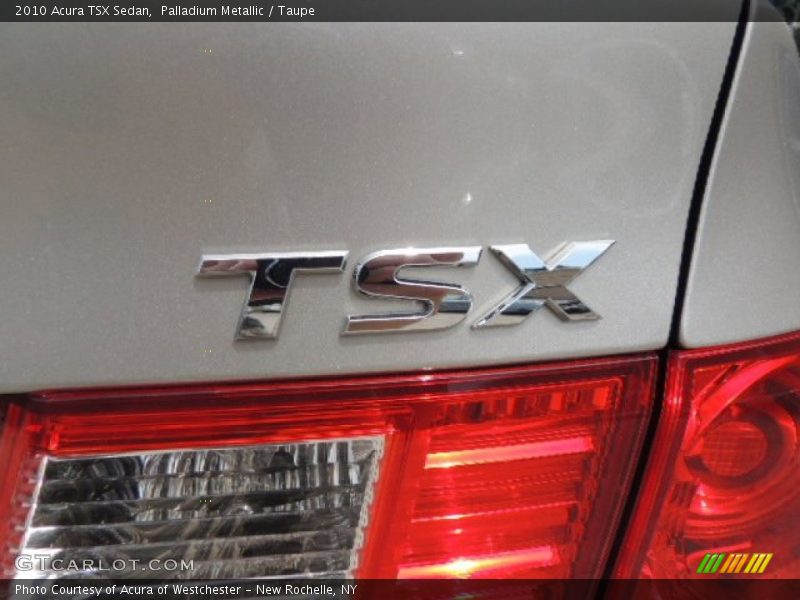 Palladium Metallic / Taupe 2010 Acura TSX Sedan