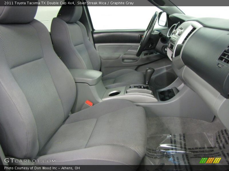 Front Seat of 2011 Tacoma TX Double Cab 4x4