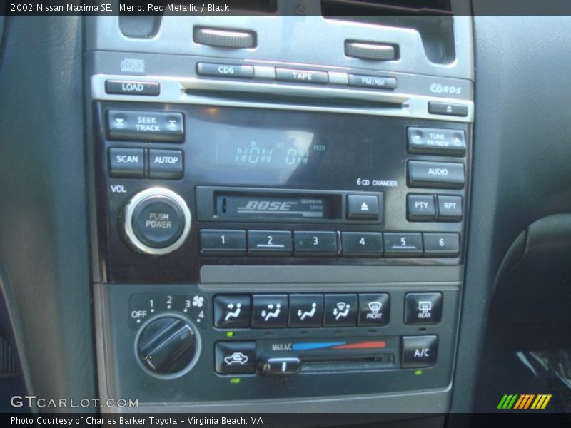 Controls of 2002 Maxima SE