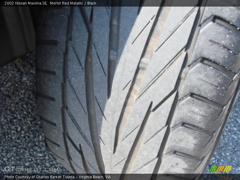 Merlot Red Metallic / Black 2002 Nissan Maxima SE