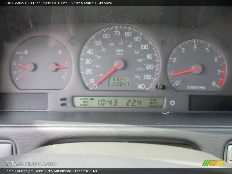  2004 C70 High Pressure Turbo High Pressure Turbo Gauges