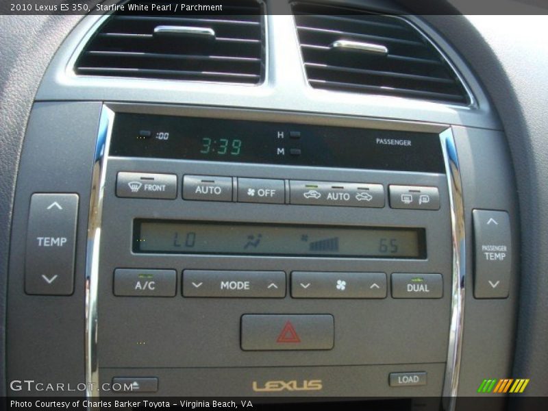 Starfire White Pearl / Parchment 2010 Lexus ES 350