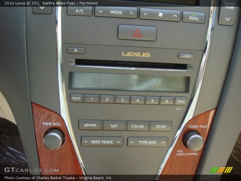 Starfire White Pearl / Parchment 2010 Lexus ES 350