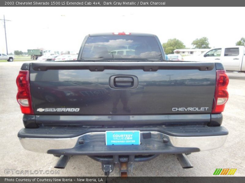 Dark Gray Metallic / Dark Charcoal 2003 Chevrolet Silverado 1500 LS Extended Cab 4x4