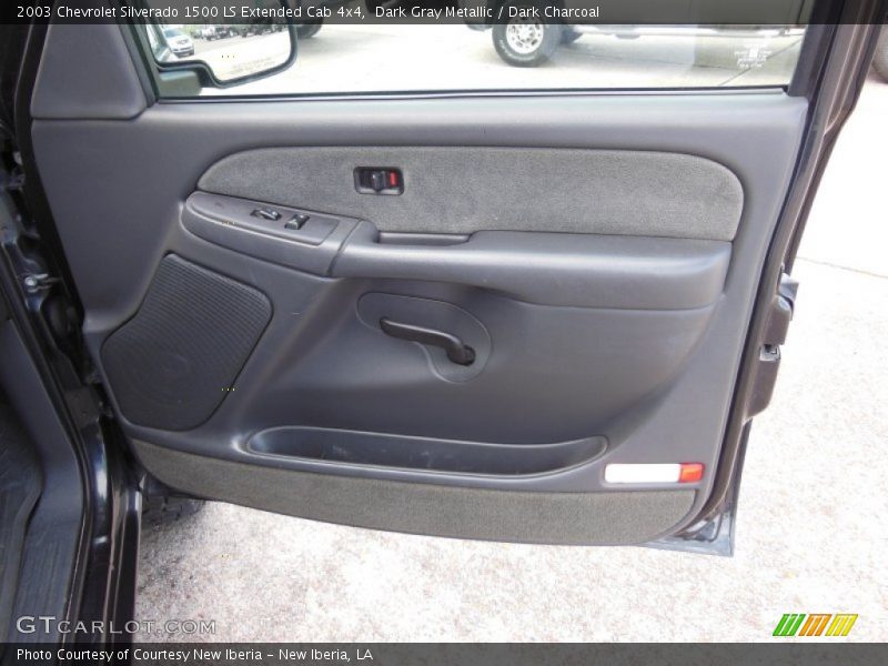 Dark Gray Metallic / Dark Charcoal 2003 Chevrolet Silverado 1500 LS Extended Cab 4x4