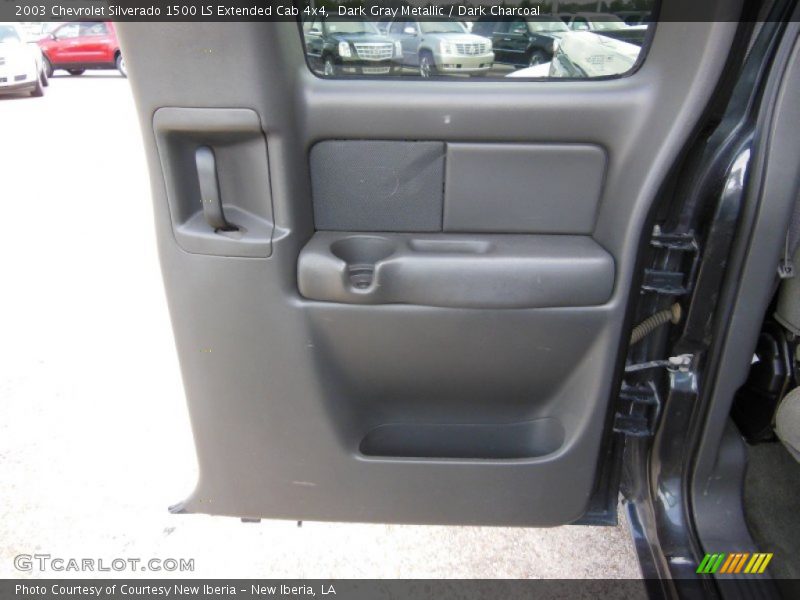 Dark Gray Metallic / Dark Charcoal 2003 Chevrolet Silverado 1500 LS Extended Cab 4x4