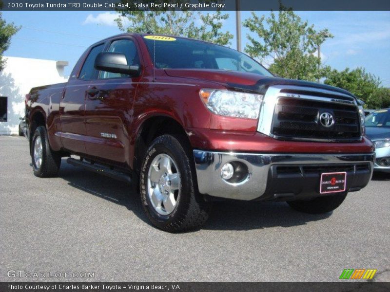 Salsa Red Pearl / Graphite Gray 2010 Toyota Tundra TRD Double Cab 4x4