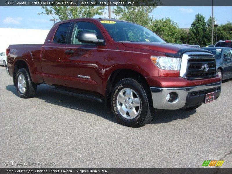 Salsa Red Pearl / Graphite Gray 2010 Toyota Tundra TRD Double Cab 4x4