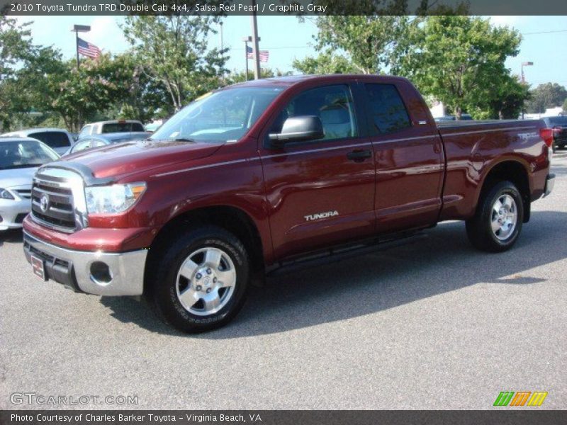 Salsa Red Pearl / Graphite Gray 2010 Toyota Tundra TRD Double Cab 4x4