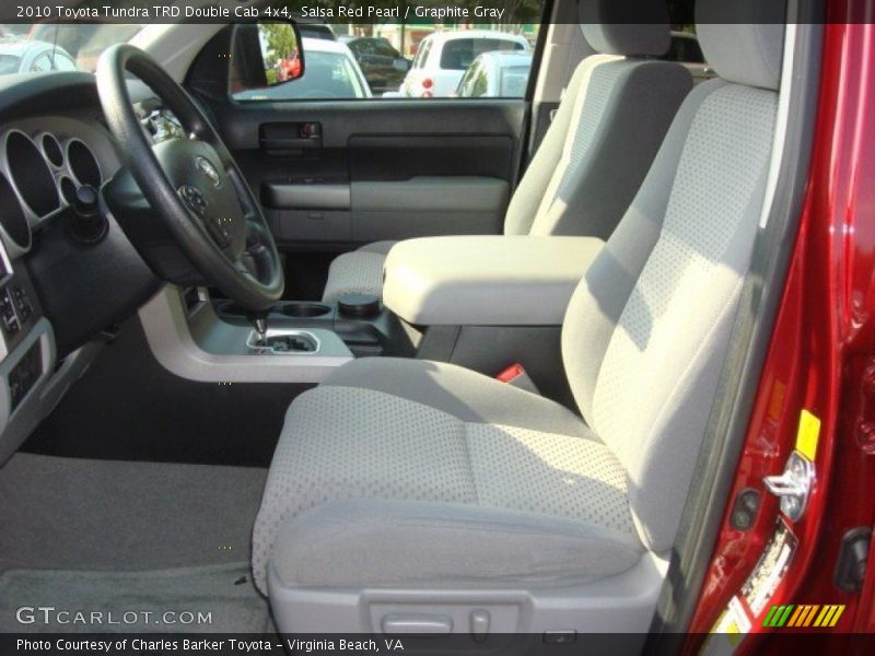 Front Seat of 2010 Tundra TRD Double Cab 4x4