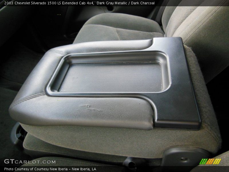 Dark Gray Metallic / Dark Charcoal 2003 Chevrolet Silverado 1500 LS Extended Cab 4x4