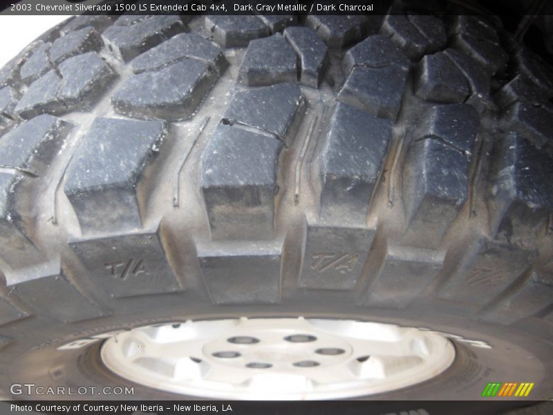 Dark Gray Metallic / Dark Charcoal 2003 Chevrolet Silverado 1500 LS Extended Cab 4x4