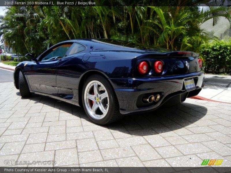 Blue Pozzi / Beige/Blue 2002 Ferrari 360 Modena F1
